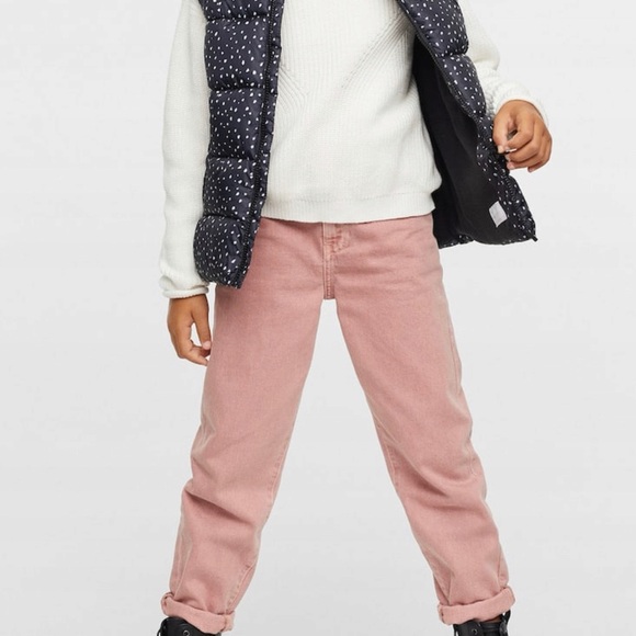 Mango Black and White Kids Puffer Vest - Picture 5 of 6